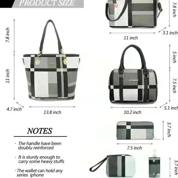 Women's Purses and Handbags: Satchel, Shoulder Bag, Tote, and Top Handle Styles - Picture 3 of 4